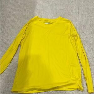 Just My Size Yellow Long Sleeve Fitted Tee